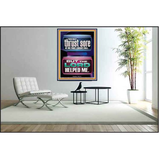 BUT THE LORD HELPED ME  Scripture Art Prints Poster  GWPEACE13042  