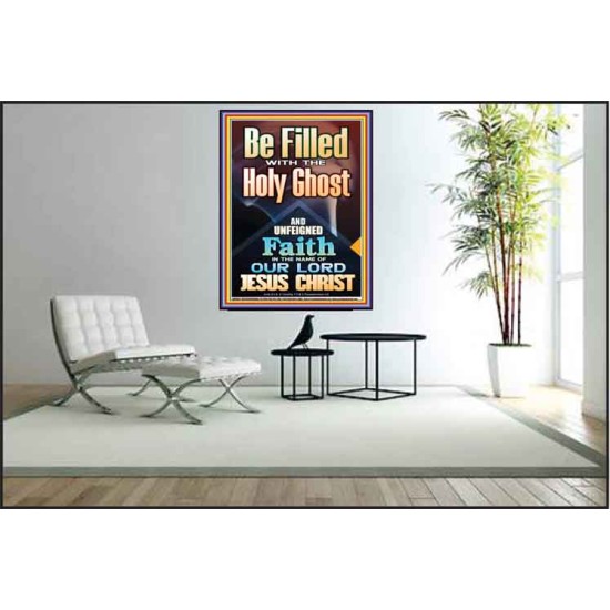 BE FILLED WITH THE HOLY GHOST  Righteous Living Christian Poster  GWPEACE9994  