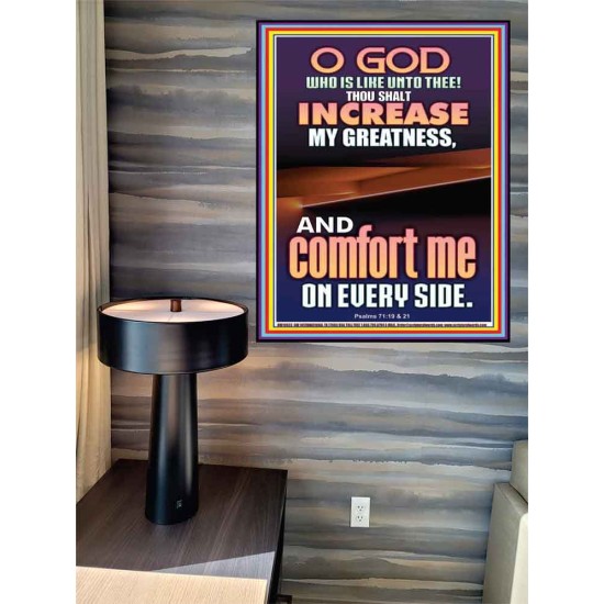 O GOD INCREASE MY GREATNESS  Church Poster  GWPEACE10023  