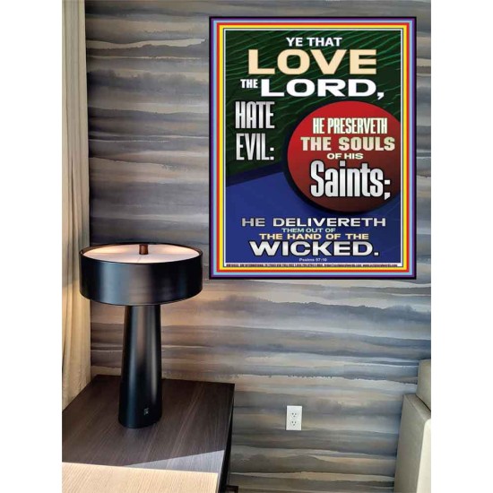 BE DELIVERED OUT OF THE HAND OF THE WICKED  Sanctuary Wall Poster  GWPEACE10033  