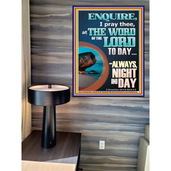 STUDY THE WORD OF THE LORD DAY AND NIGHT  Large Wall Accents & Wall Poster  GWPEACE11817  