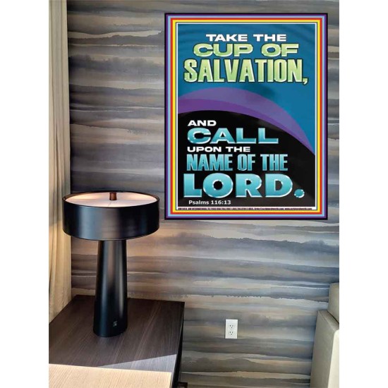 TAKE THE CUP OF SALVATION AND CALL UPON THE NAME OF THE LORD  Modern Wall Art  GWPEACE11818  