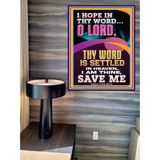 I AM THINE SAVE ME O LORD  Christian Quote Poster  GWPEACE11822  