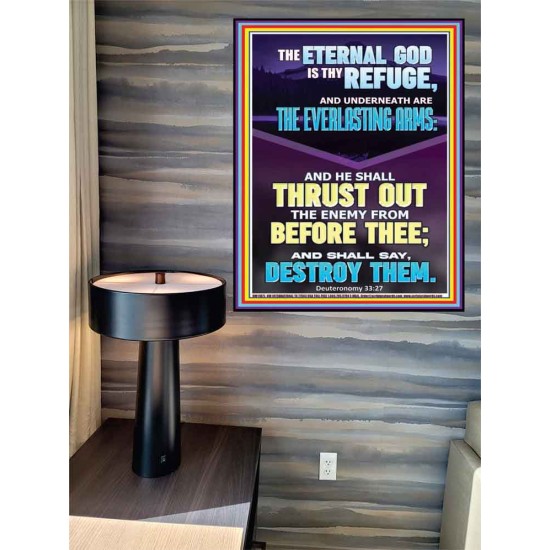 THE EVERLASTING ARMS OF JEHOVAH  Printable Bible Verse to Poster  GWPEACE11875  