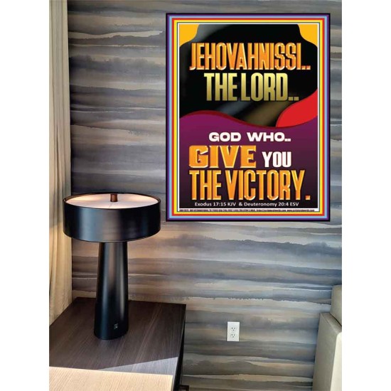 JEHOVAH NISSI THE LORD WHO GIVE YOU VICTORY  Bible Verses Art Prints  GWPEACE11970  