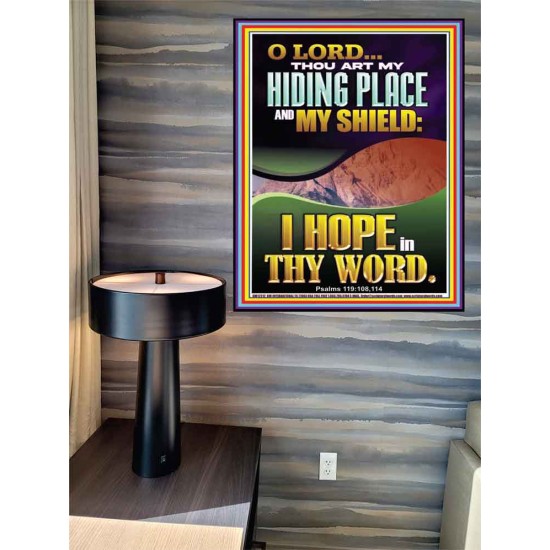 THOU ART MY HIDING PLACE AND SHIELD  Religious Art Poster  GWPEACE12212  