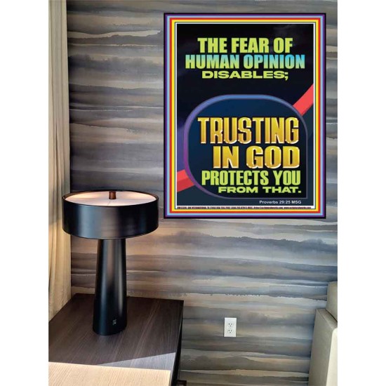 TRUSTING IN GOD PROTECTS YOU  Scriptural Décor  GWPEACE12286  