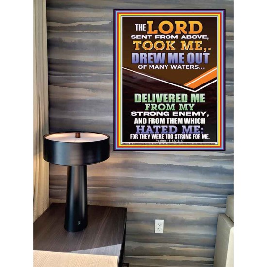 THE LORD DREW ME OUT OF MANY WATERS  New Wall Décor  GWPEACE12346  