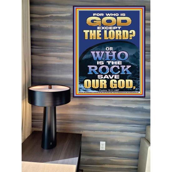 WHO IS THE ROCK SAVE OUR GOD  Art & Décor Poster  GWPEACE12348  
