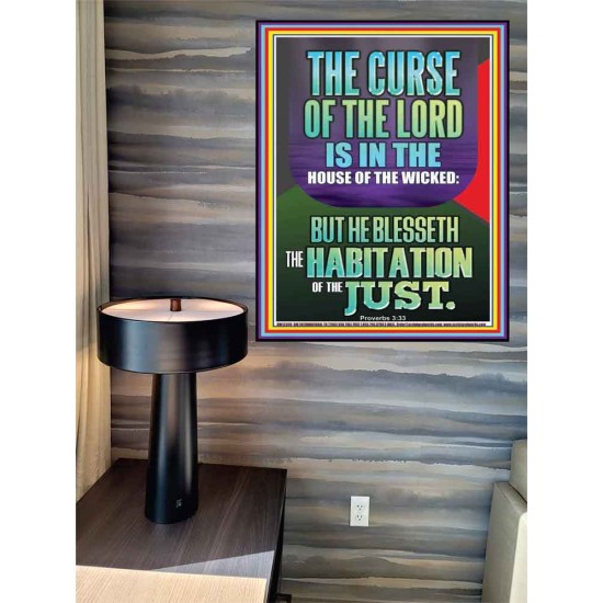 THE LORD BLESSED THE HABITATION OF THE JUST  Large Scriptural Wall Art  GWPEACE12399  