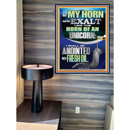 I SHALL BE ANOINTED WITH FRESH OIL  Sanctuary Wall Poster  GWPEACE12687  