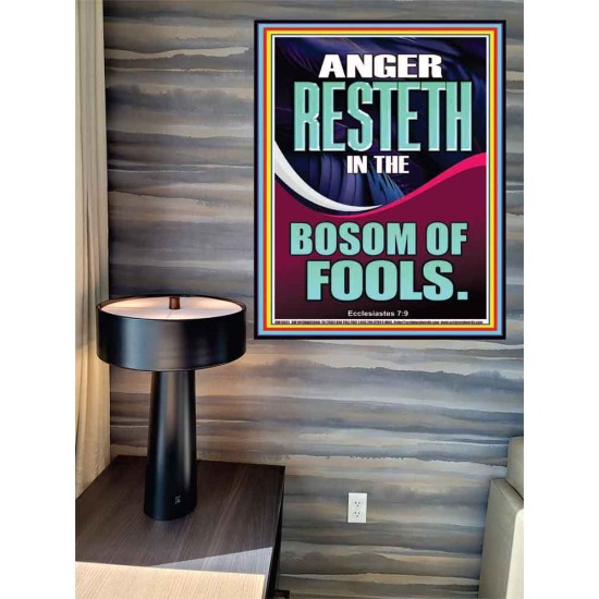 ANGER RESTETH IN THE BOSOM OF FOOLS  Encouraging Bible Verse Poster  GWPEACE13021  