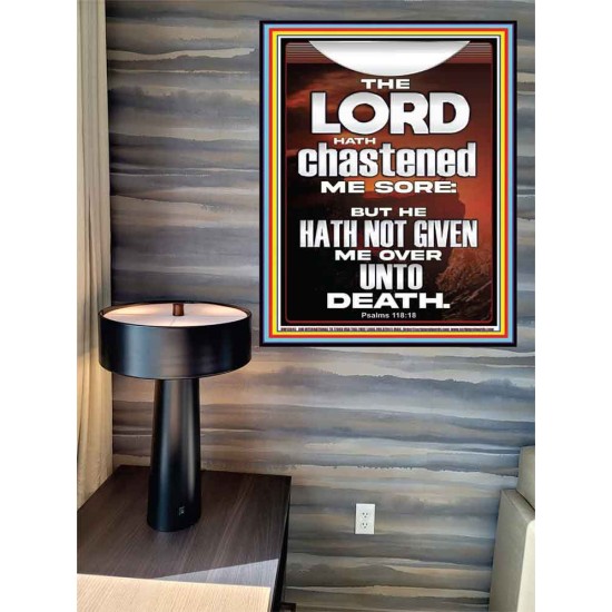 THE LORD HAS NOT GIVEN ME OVER UNTO DEATH  Contemporary Christian Wall Art  GWPEACE13045  