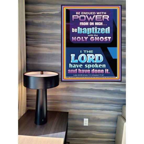 BE ENDUED WITH POWER FROM ON HIGH  Ultimate Inspirational Wall Art Picture  GWPEACE9999  