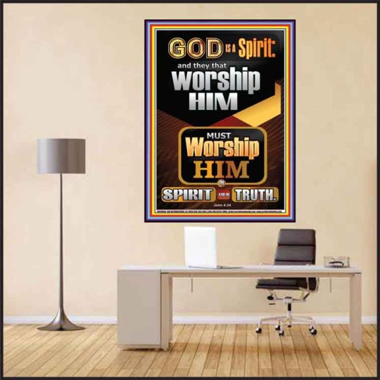 WORSHIP HIM IN SPIRIT AND TRUTH  Children Room Poster  GWPEACE10006  