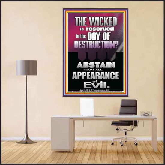 ABSTAIN FROM ALL APPEARANCE OF EVIL  Unique Scriptural Poster  GWPEACE10009  