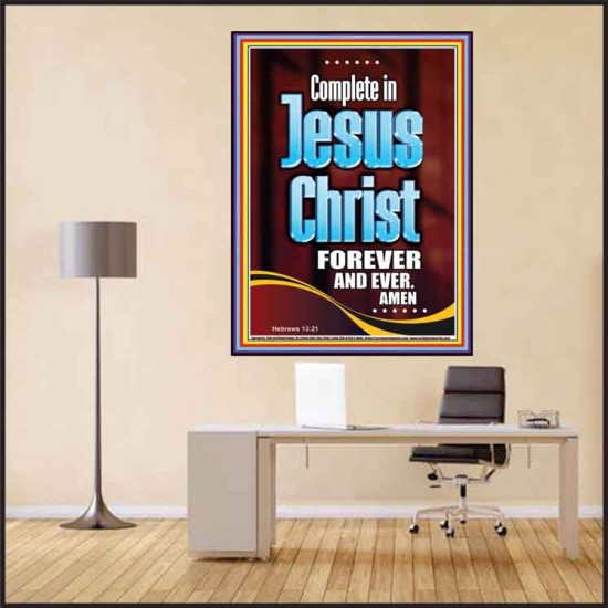 COMPLETE IN JESUS CHRIST FOREVER  Children Room Poster  GWPEACE10015  