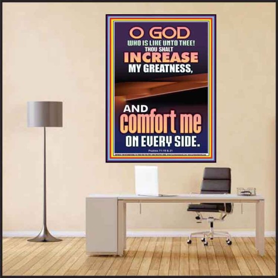 O GOD INCREASE MY GREATNESS  Church Poster  GWPEACE10023  