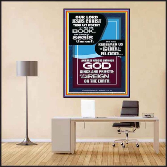 HAS REDEEMED US TO GOD BY THE BLOOD OF THE LAMB  Modern Art Poster  GWPEACE10042  