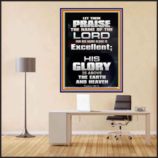 LET THEM PRAISE THE NAME OF THE LORD  Bathroom Wall Art Picture  GWPEACE10052  