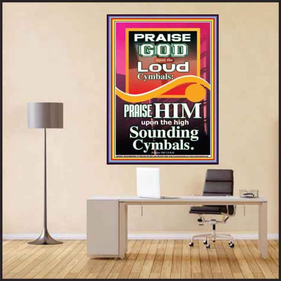 PRAISE HIM WITH LOUD CYMBALS  Bible Verse Online  GWPEACE10065  