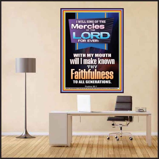 SING OF THE MERCY OF THE LORD  Décor Art Work  GWPEACE10071  
