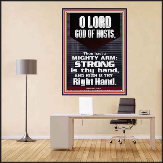 LORD GOD ALMIGHTY THOU HAST A MIGHTY ARM  Hallway Wall Poster  GWPEACE10078  