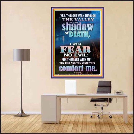 WALK THROUGH THE VALLEY OF THE SHADOW OF DEATH  Scripture Art  GWPEACE10502  