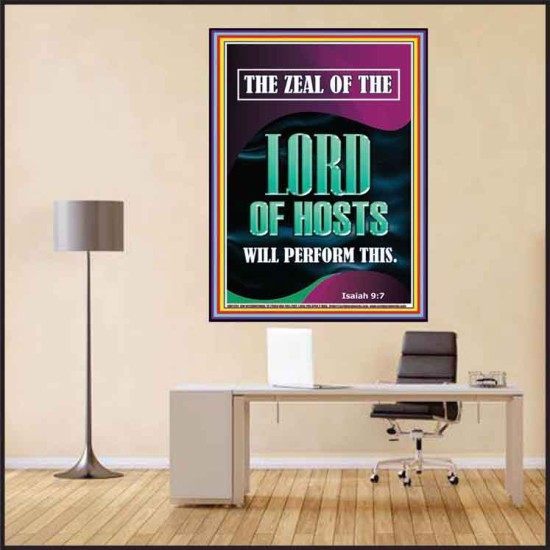 THE ZEAL OF THE LORD OF HOSTS WILL PERFORM THIS  Contemporary Christian Wall Art  GWPEACE11791  
