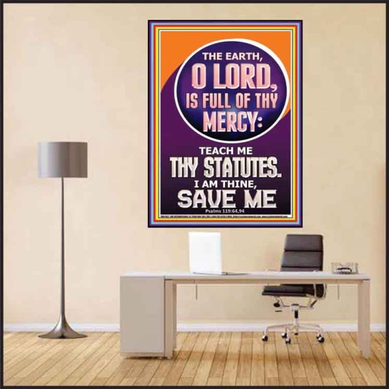 TEACH ME THY STATUES O LORD I AM THINE  Christian Quotes Poster  GWPEACE11821  