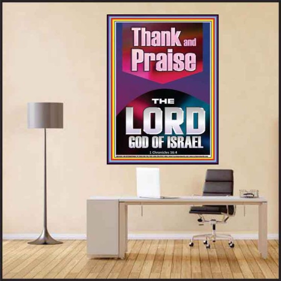 THANK AND PRAISE THE LORD GOD  Custom Christian Wall Art  GWPEACE11834  