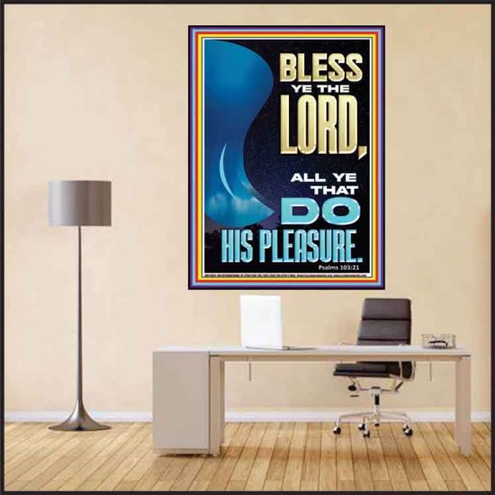 DO HIS PLEASURE AND BE BLESSED  Art & Décor Poster  GWPEACE11854  