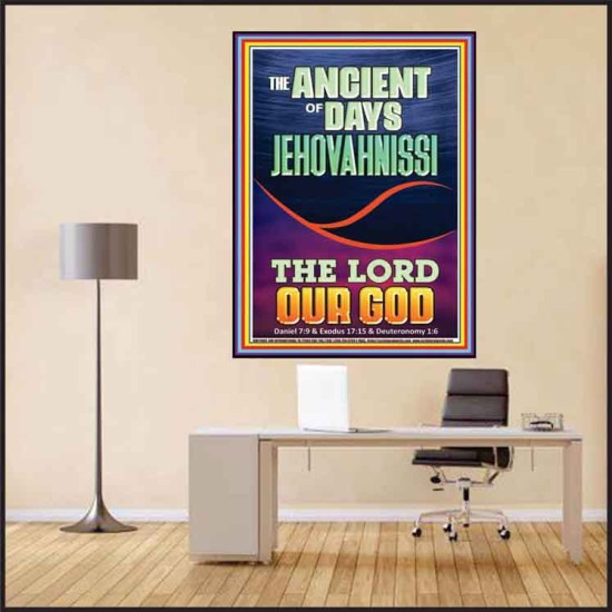 THE ANCIENT OF DAYS JEHOVAH NISSI THE LORD OUR GOD  Ultimate Inspirational Wall Art Picture  GWPEACE11908  