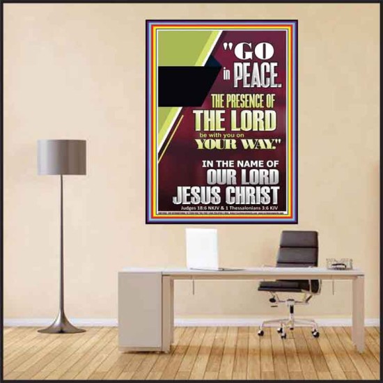 GO IN PEACE THE PRESENCE OF THE LORD BE WITH YOU  Ultimate Power Poster  GWPEACE11965  