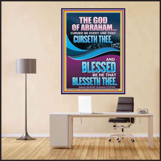 CURSED BE EVERY ONE THAT CURSETH THEE BLESSED IS EVERY ONE THAT BLESSED THEE  Scriptures Wall Art  GWPEACE11972  