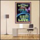 THESE THREE REMAIN FAITH HOPE AND LOVE AND THE GREATEST IS LOVE  Scripture Art Poster  GWPEACE12011  