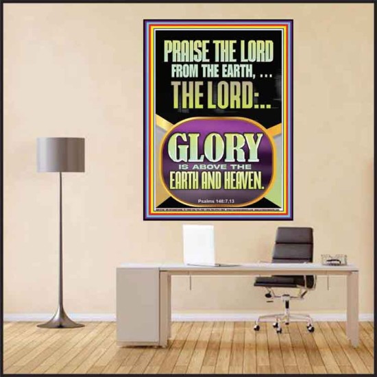 PRAISE THE LORD FROM THE EARTH  Contemporary Christian Paintings Poster  GWPEACE12200  