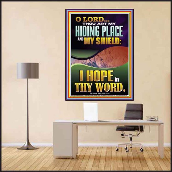 THOU ART MY HIDING PLACE AND SHIELD  Religious Art Poster  GWPEACE12212  