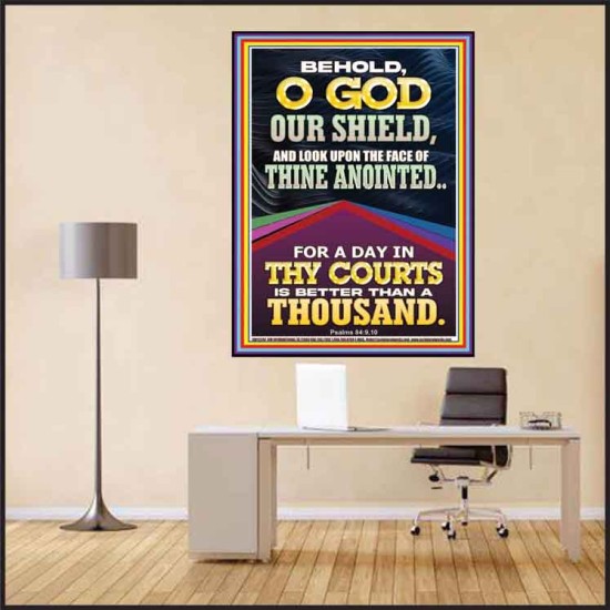 LOOK UPON THE FACE OF THINE ANOINTED O GOD  Contemporary Christian Wall Art  GWPEACE12242  