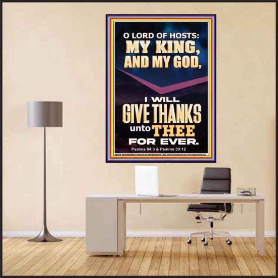 LORD OF HOSTS MY KING AND MY GOD  Christian Art Poster  GWPEACE12279  