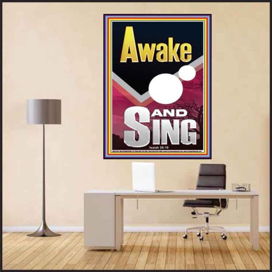 AWAKE AND SING  Bible Verse Poster  GWPEACE12293  