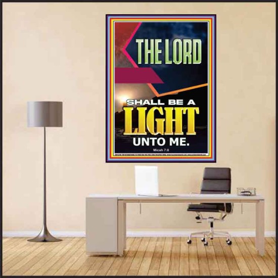BE A LIGHT UNTO ME  Bible Verse Poster  GWPEACE12294  