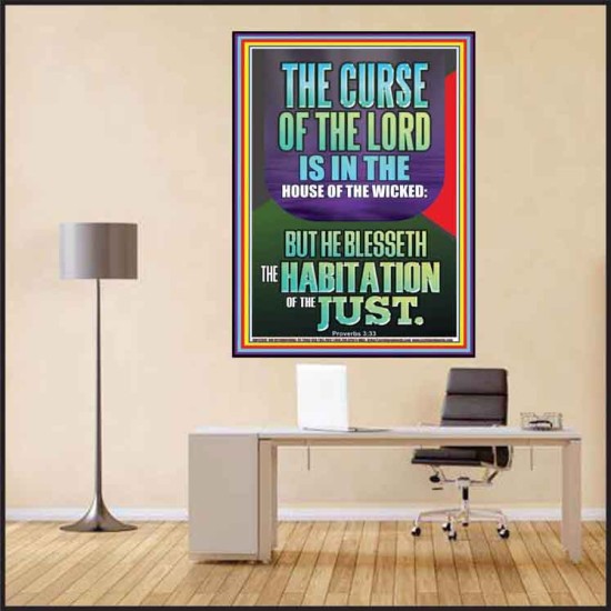 THE LORD BLESSED THE HABITATION OF THE JUST  Large Scriptural Wall Art  GWPEACE12399  