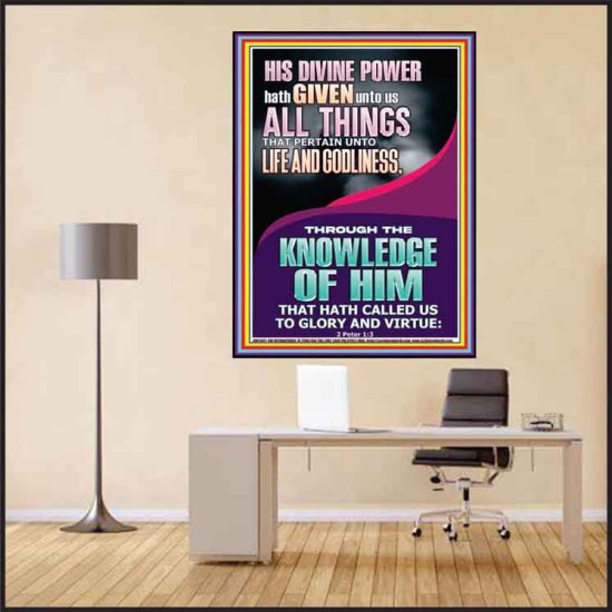 HIS DIVINE POWERS HATH GIVEN UNTO US ALL THINGS  Eternal Power Picture  GWPEACE12421  
