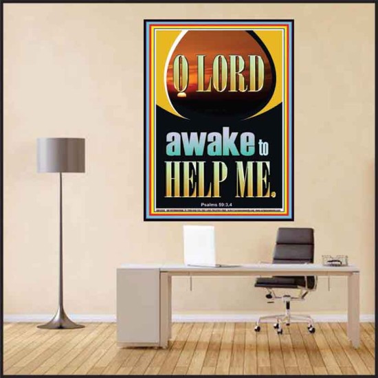 O LORD AWAKE TO HELP ME  Unique Power Bible Poster  GWPEACE12645  