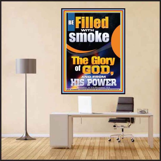 BE FILLED WITH SMOKE THE GLORY OF GOD AND FROM HIS POWER  Church Picture  GWPEACE12658  