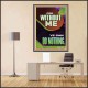 FOR WITHOUT ME YE CAN DO NOTHING  Church Poster  GWPEACE12667  
