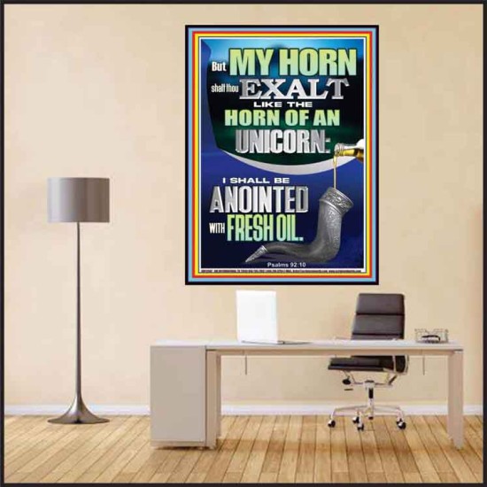 I SHALL BE ANOINTED WITH FRESH OIL  Sanctuary Wall Poster  GWPEACE12687  