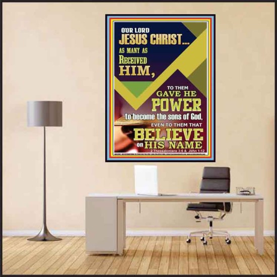 POWER TO BECOME THE SONS OF GOD THAT BELIEVE ON HIS NAME  Children Room  GWPEACE12941  