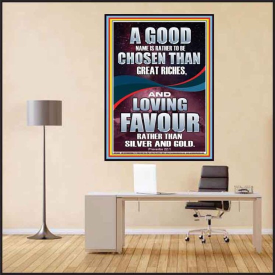 LOVING FAVOUR IS BETTER THAN SILVER AND GOLD  Scriptural Décor  GWPEACE13003  